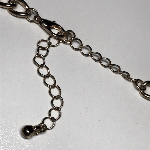 BLACK & WHITE RUBBER STONES Chain Neckace - Picture 5 of 9